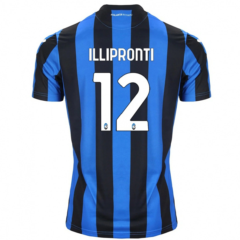 Danxen Män Filippo Illipronti #12 Blå Svart Hemmatröja Matchtröjor 2024/25 Tröjor T-Tröja