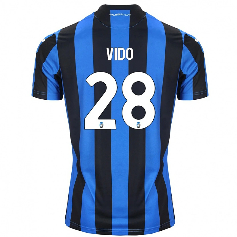 Danxen Män Luca Vido #28 Blå Svart Hemmatröja Matchtröjor 2024/25 Tröjor T-Tröja