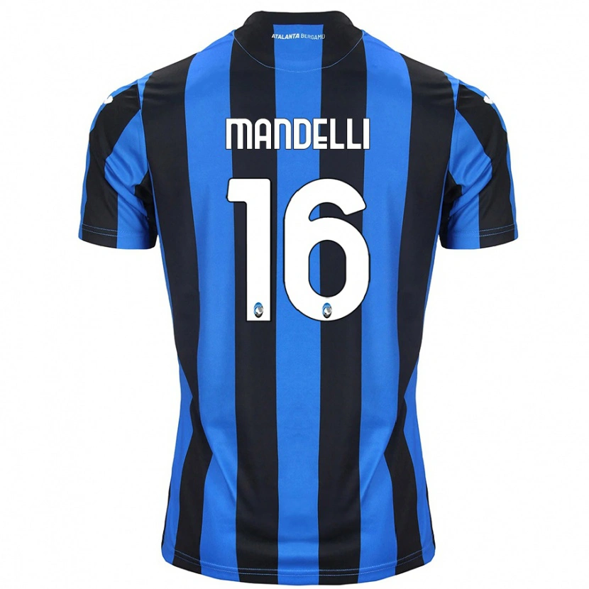 Danxen Män Giulia Mandelli #16 Blå Svart Hemmatröja Matchtröjor 2024/25 Tröjor T-Tröja