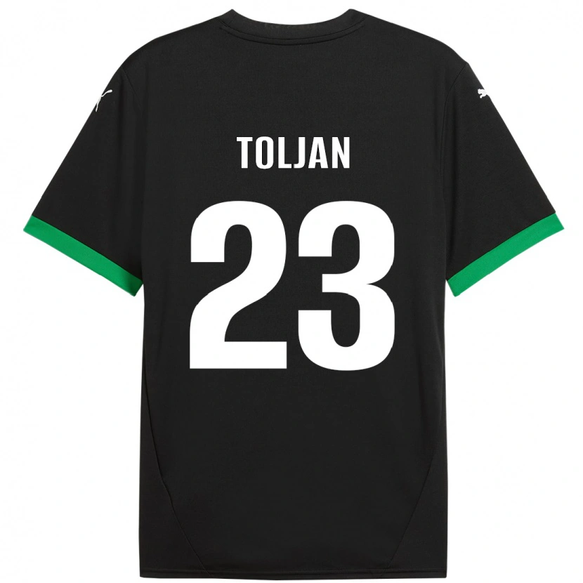 Danxen Män Jeremy Toljan #23 Svart Mörkgrön Hemmatröja Matchtröjor 2024/25 Tröjor T-Tröja