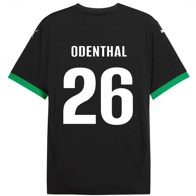 Danxen Män Cas Odenthal #26 Svart Mörkgrön Hemmatröja Matchtröjor 2024/25 Tröjor T-Tröja