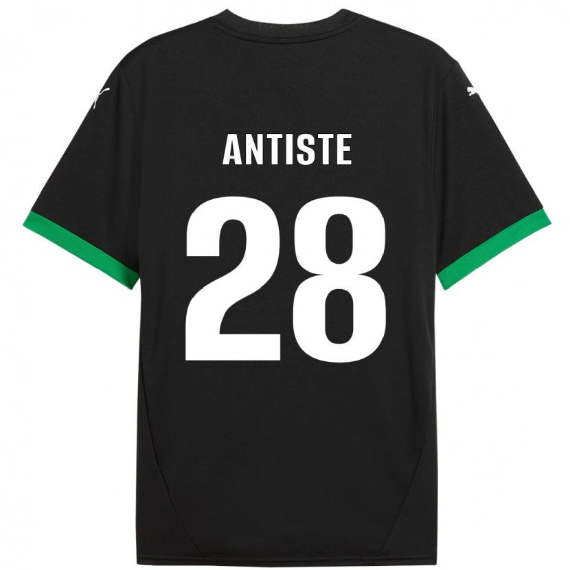 Danxen Män Janis Antiste #28 Svart Mörkgrön Hemmatröja Matchtröjor 2024/25 Tröjor T-Tröja