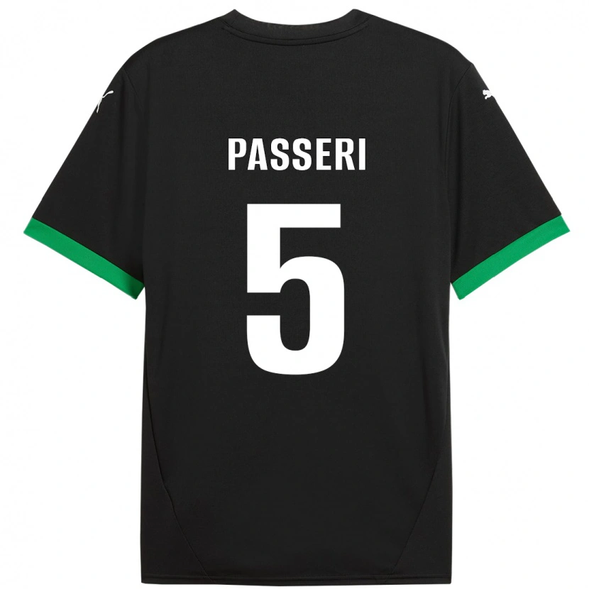 Danxen Män Angela Passeri #5 Svart Mörkgrön Hemmatröja Matchtröjor 2024/25 Tröjor T-Tröja