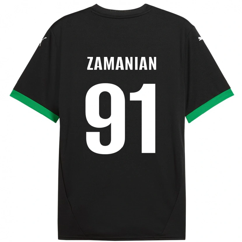 Danxen Män Annahita Zamanian #91 Svart Mörkgrön Hemmatröja Matchtröjor 2024/25 Tröjor T-Tröja