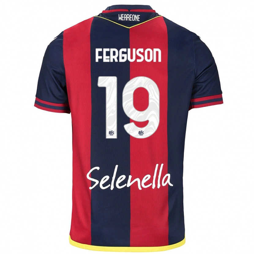 Danxen Män Lewis Ferguson #19 Röd Kungsblå Hemmatröja Matchtröjor 2024/25 Tröjor T-Tröja