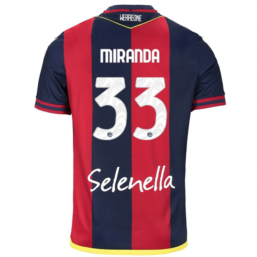 Danxen Män Juan Miranda #33 Röd Kungsblå Hemmatröja Matchtröjor 2024/25 Tröjor T-Tröja