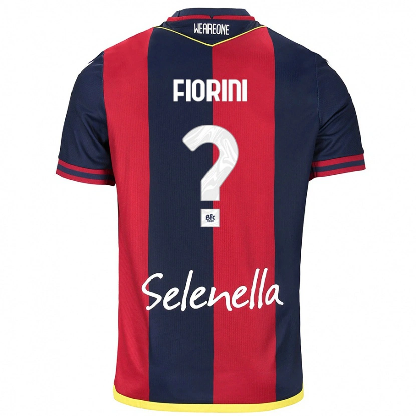 Danxen Män Mattia Fiorini #0 Röd Kungsblå Hemmatröja Matchtröjor 2024/25 Tröjor T-Tröja