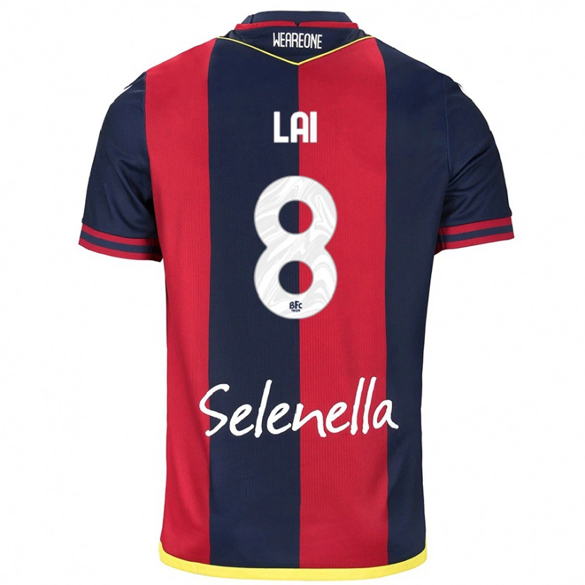 Danxen Män Luca Lai #8 Röd Kungsblå Hemmatröja Matchtröjor 2024/25 Tröjor T-Tröja