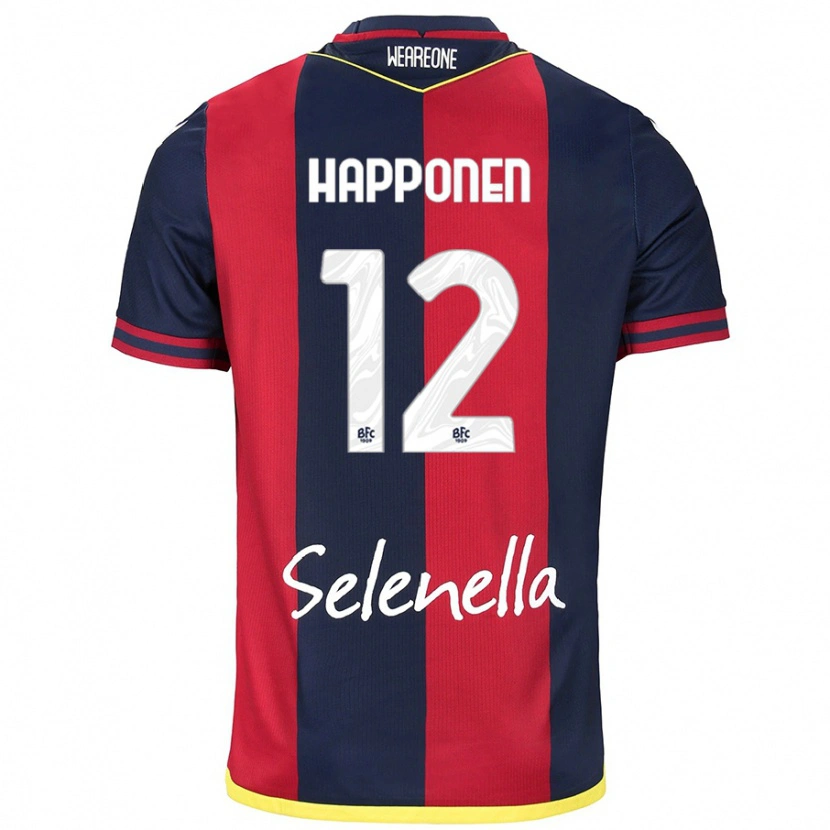 Danxen Män Ukko Happonen #12 Röd Kungsblå Hemmatröja Matchtröjor 2024/25 Tröjor T-Tröja
