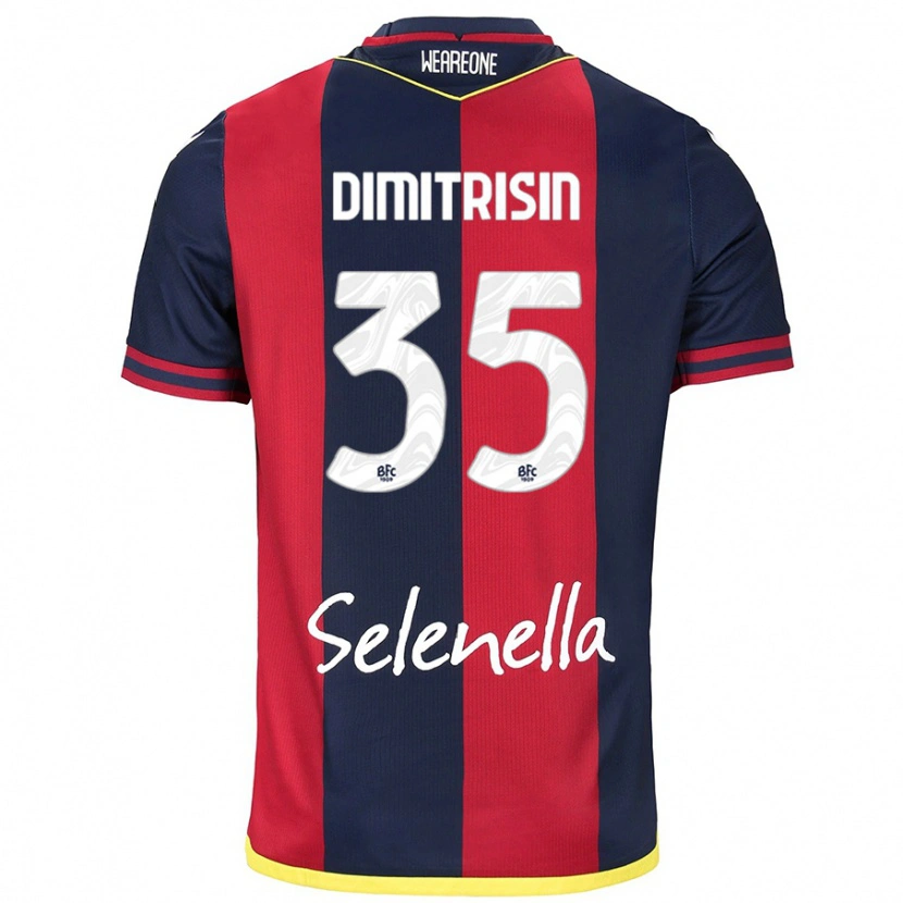 Danxen Män Danila Dimitrișin #35 Röd Kungsblå Hemmatröja Matchtröjor 2024/25 Tröjor T-Tröja