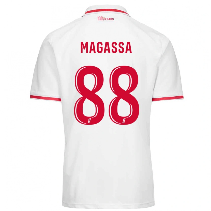 Danxen Män Soungoutou Magassa #88 Vit Röd Hemmatröja Matchtröjor 2024/25 Tröjor T-Tröja