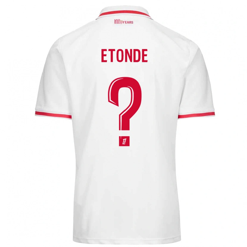Danxen Män Romaric Etonde #0 Vit Röd Hemmatröja Matchtröjor 2024/25 Tröjor T-Tröja