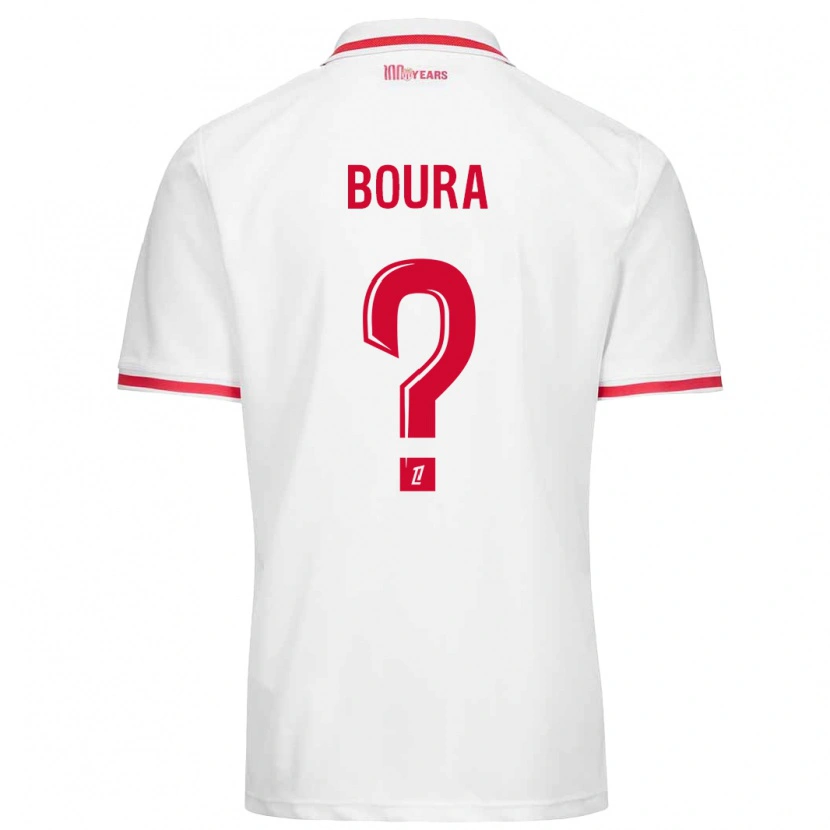 Danxen Män Amal Boura #0 Vit Röd Hemmatröja Matchtröjor 2024/25 Tröjor T-Tröja