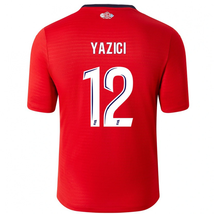 Danxen Män Yusuf Yazici #12 Röd Vit Hemmatröja Matchtröjor 2024/25 Tröjor T-Tröja