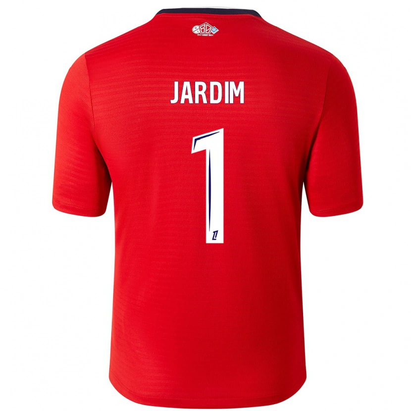 Danxen Män Leo Jardim #1 Röd Vit Hemmatröja Matchtröjor 2024/25 Tröjor T-Tröja