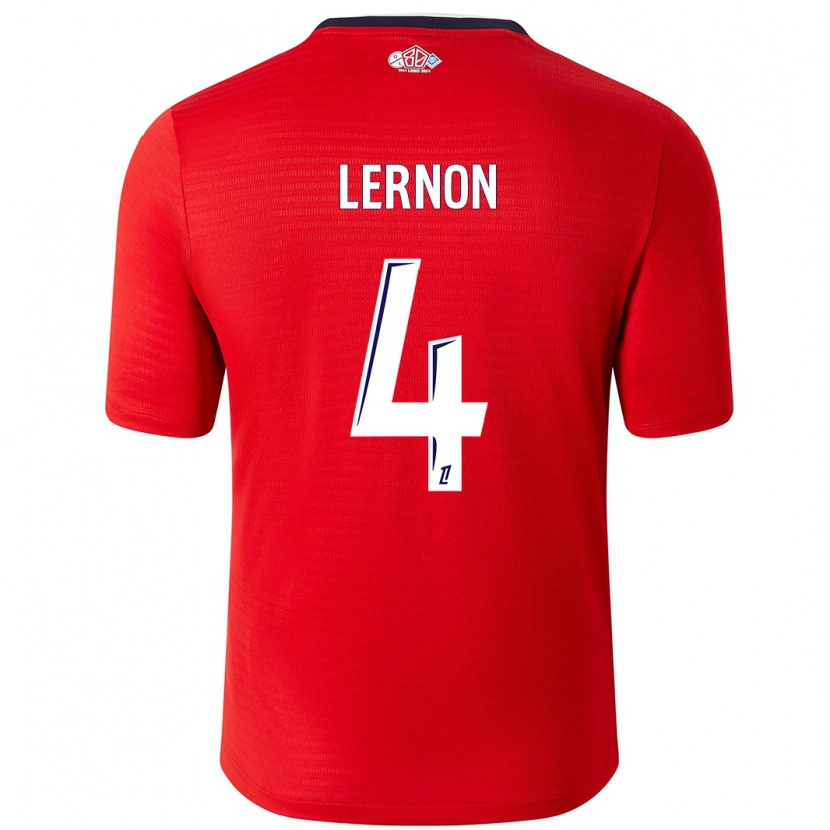 Danxen Män Jessica Lernon #4 Röd Vit Hemmatröja Matchtröjor 2024/25 Tröjor T-Tröja