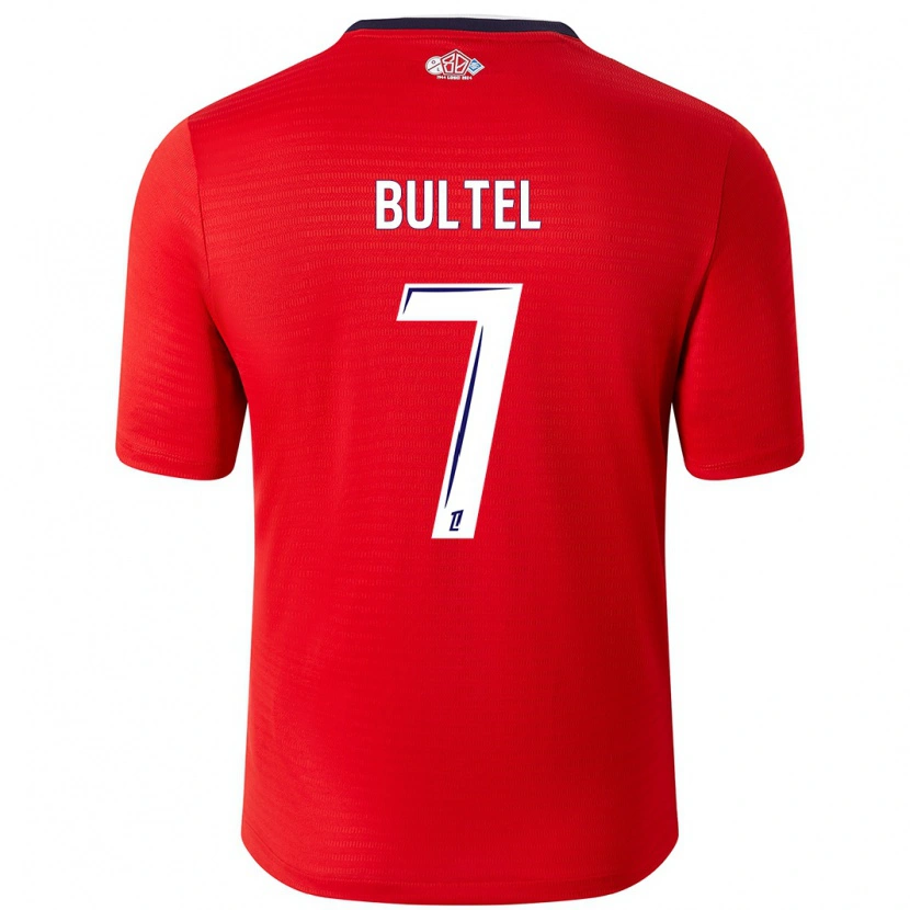 Danxen Män Ludivine Bultel #7 Röd Vit Hemmatröja Matchtröjor 2024/25 Tröjor T-Tröja
