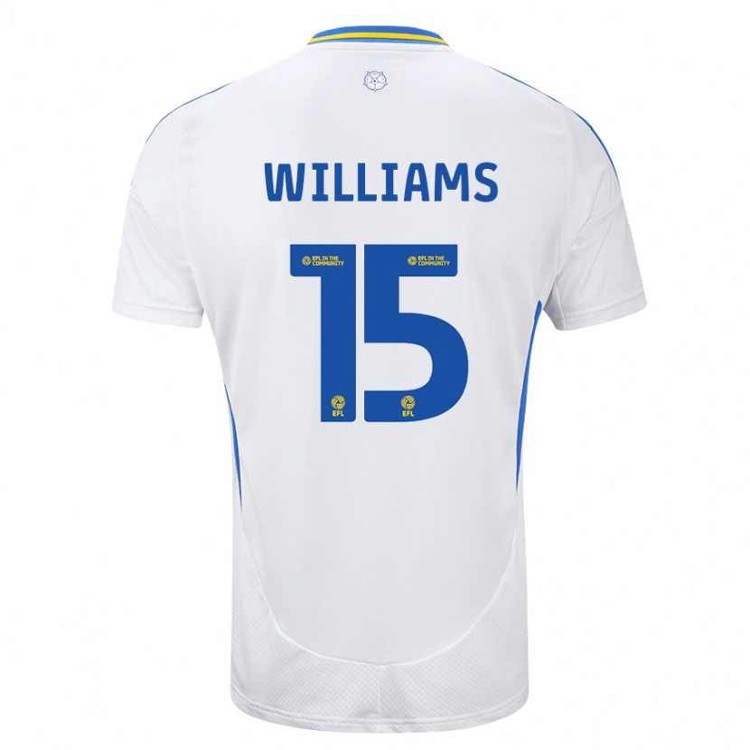 Danxen Män Paige Williams #15 Vit Blå Hemmatröja Matchtröjor 2024/25 Tröjor T-Tröja