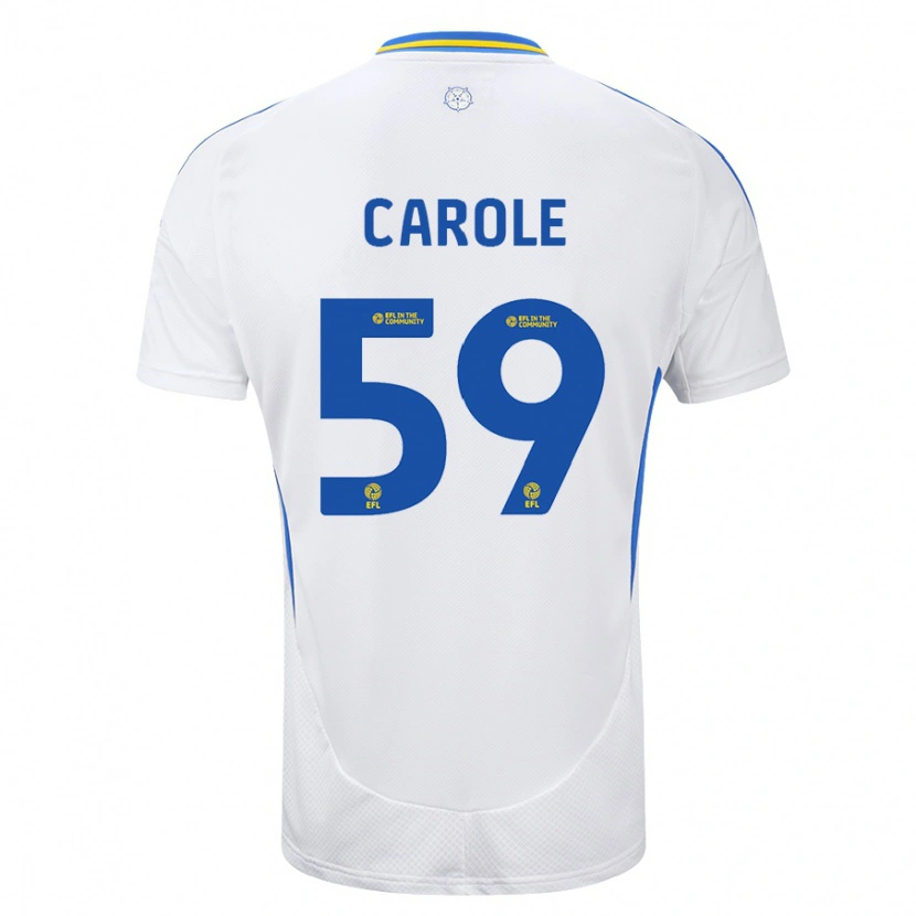 Danxen Män Keenan Carole #59 Vit Blå Hemmatröja Matchtröjor 2024/25 Tröjor T-Tröja
