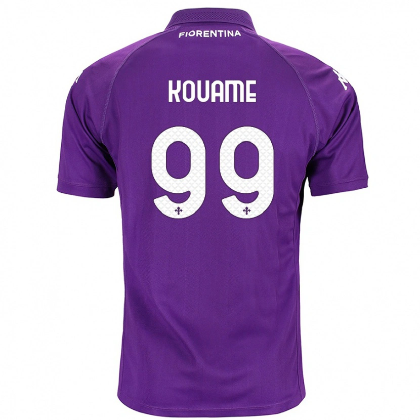 Danxen Män Christian Kouamé #99 Purpur Hemmatröja Matchtröjor 2024/25 Tröjor T-Tröja