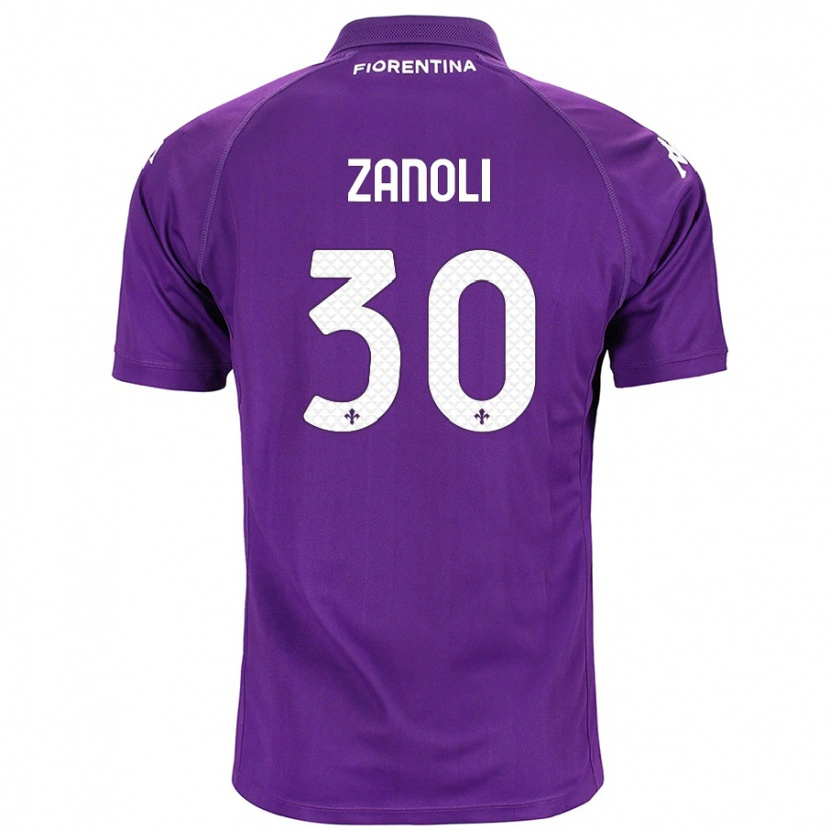 Danxen Män Martina Zanoli #30 Purpur Hemmatröja Matchtröjor 2024/25 Tröjor T-Tröja