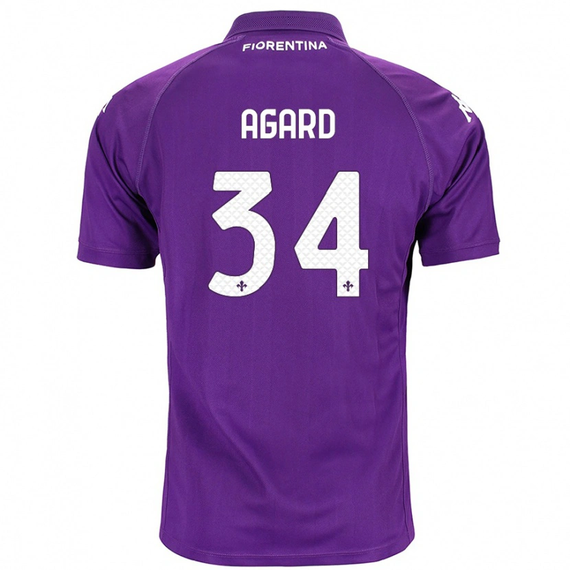 Danxen Män Laura Agard #34 Purpur Hemmatröja Matchtröjor 2024/25 Tröjor T-Tröja