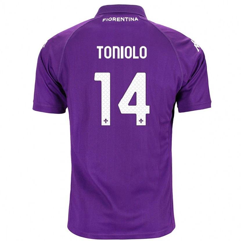Danxen Män Martina Toniolo #14 Purpur Hemmatröja Matchtröjor 2024/25 Tröjor T-Tröja