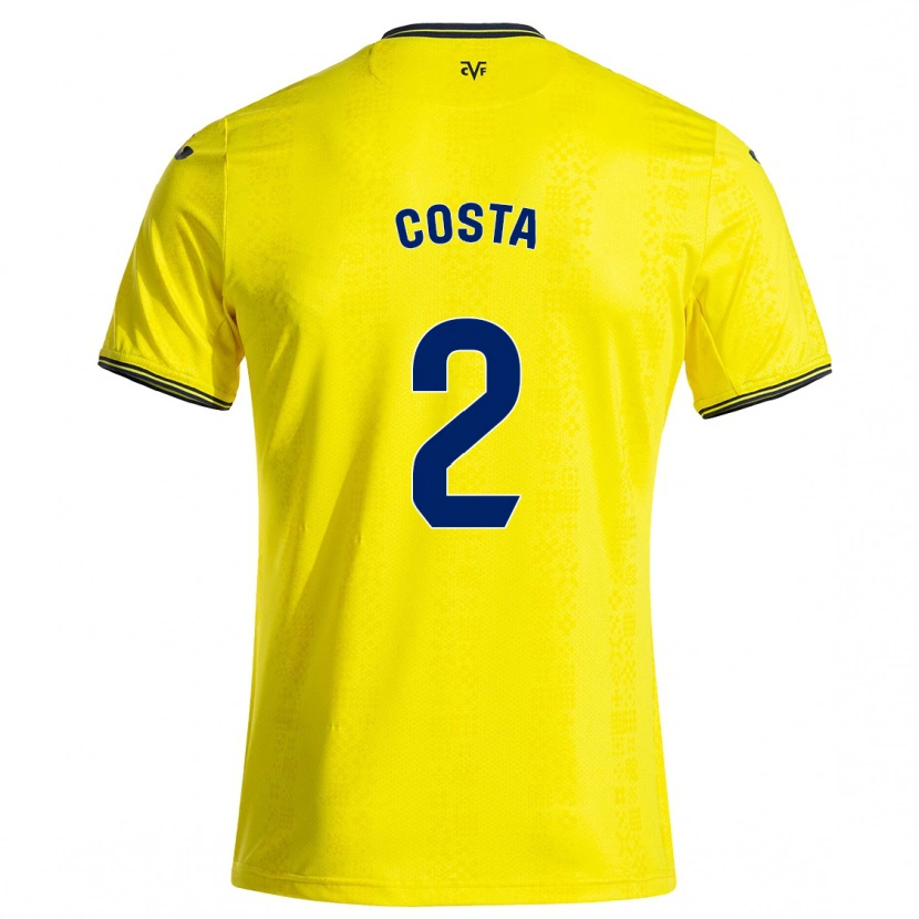 Danxen Män Logan Costa #2 Gul Svart Hemmatröja Matchtröjor 2024/25 Tröjor T-Tröja