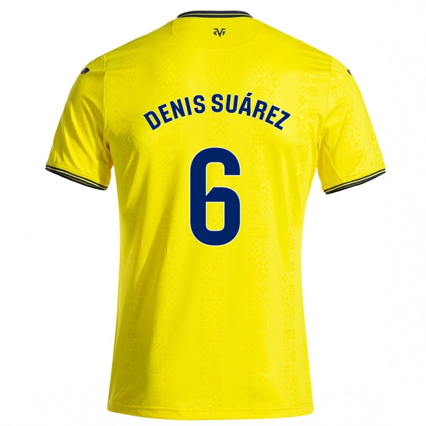 Danxen Män Denis Suárez #6 Gul Svart Hemmatröja Matchtröjor 2024/25 Tröjor T-Tröja