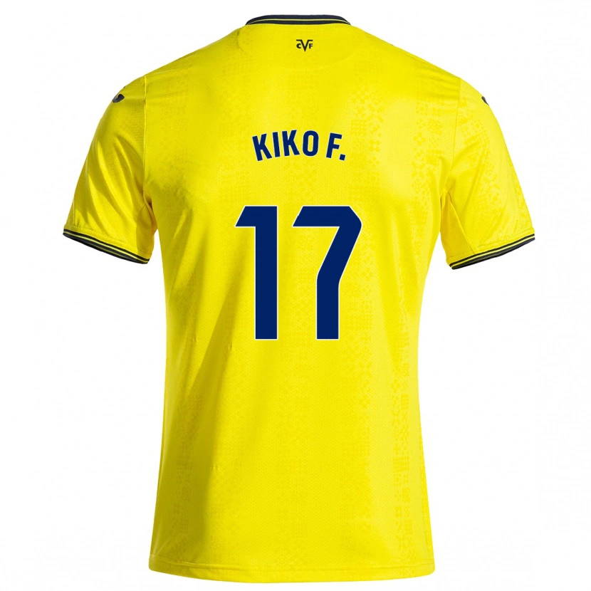 Danxen Män Kiko Femenía #17 Gul Svart Hemmatröja Matchtröjor 2024/25 Tröjor T-Tröja