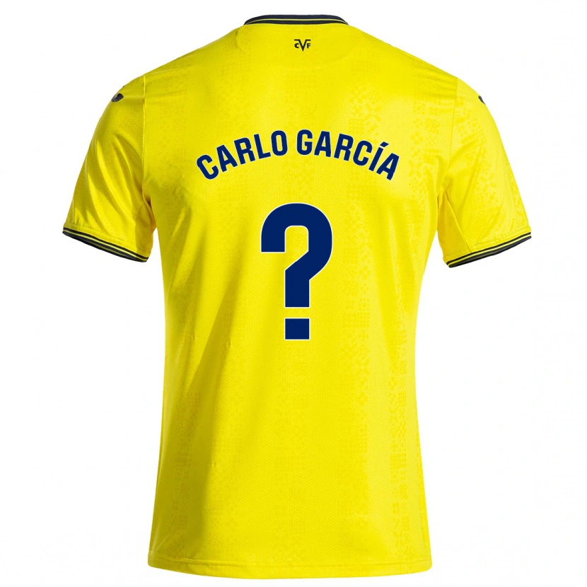 Danxen Män Carlo García #0 Gul Svart Hemmatröja Matchtröjor 2024/25 Tröjor T-Tröja