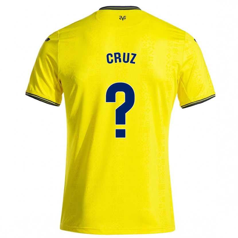 Danxen Män Daniel Cruz #0 Gul Svart Hemmatröja Matchtröjor 2024/25 Tröjor T-Tröja