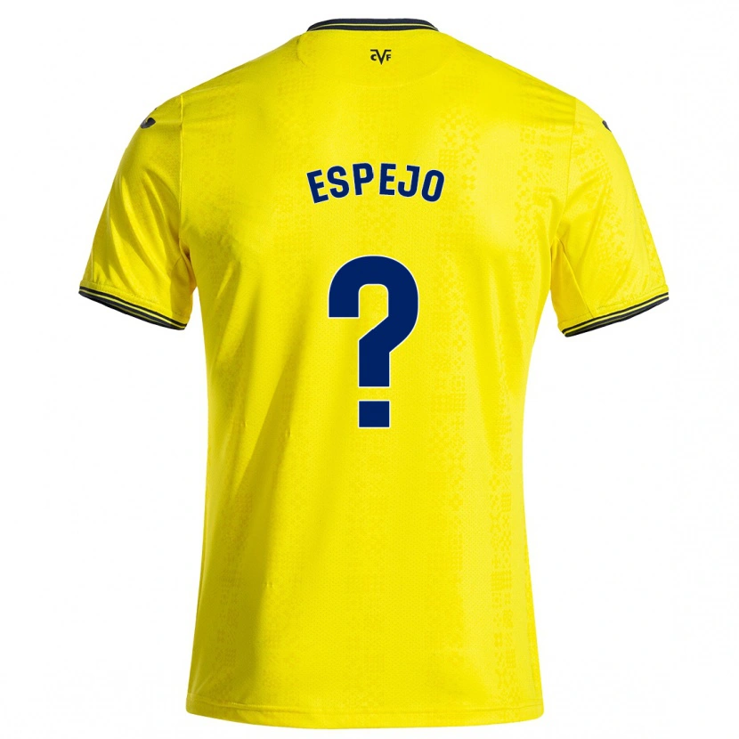 Danxen Män Jesús Espejo #0 Gul Svart Hemmatröja Matchtröjor 2024/25 Tröjor T-Tröja