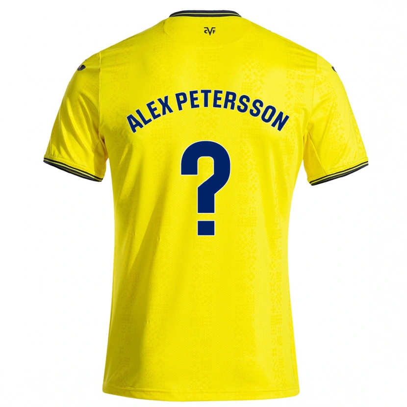 Danxen Män Max Alex Petersson #0 Gul Svart Hemmatröja Matchtröjor 2024/25 Tröjor T-Tröja