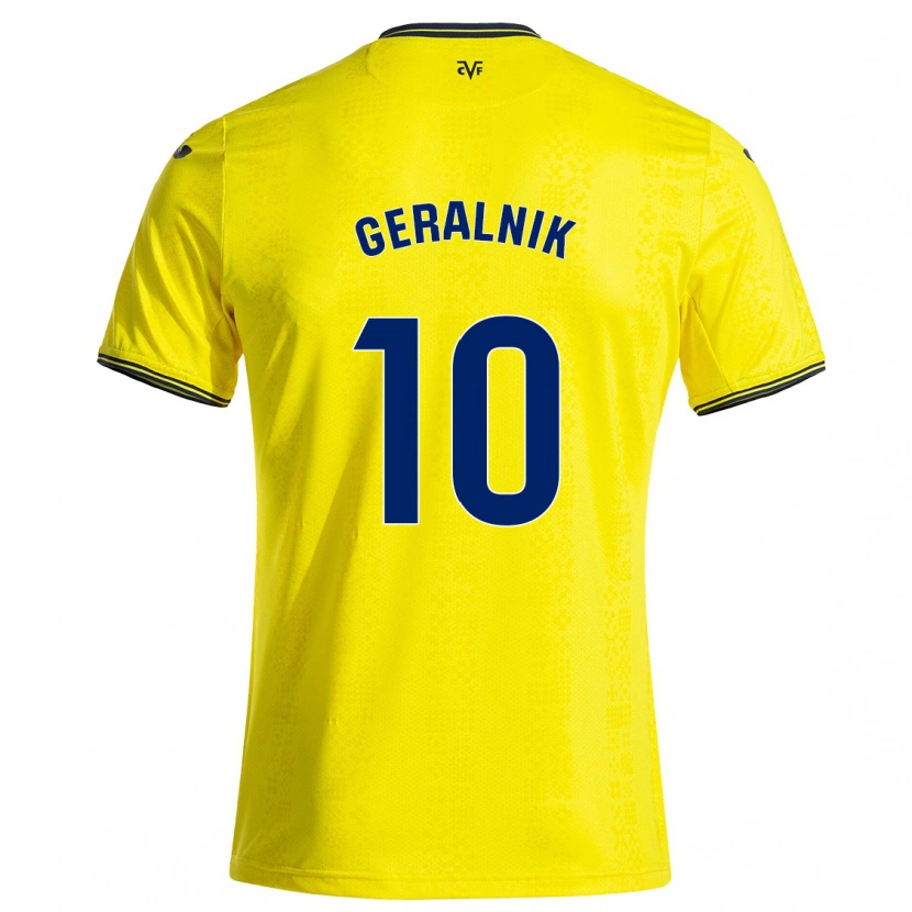 Danxen Män Tiago Geralnik #10 Gul Svart Hemmatröja Matchtröjor 2024/25 Tröjor T-Tröja