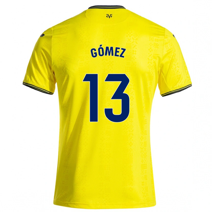 Danxen Män Rubén Gómez #13 Gul Svart Hemmatröja Matchtröjor 2024/25 Tröjor T-Tröja
