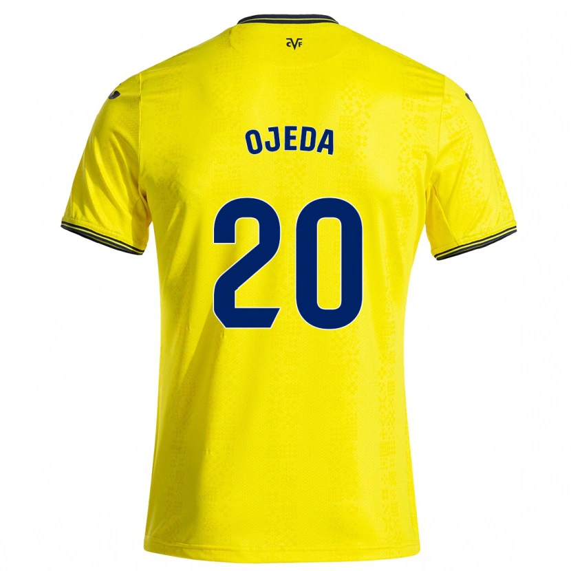 Danxen Män Thiago Ojeda #20 Gul Svart Hemmatröja Matchtröjor 2024/25 Tröjor T-Tröja