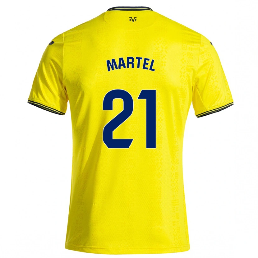 Danxen Män Kevin Martel #21 Gul Svart Hemmatröja Matchtröjor 2024/25 Tröjor T-Tröja