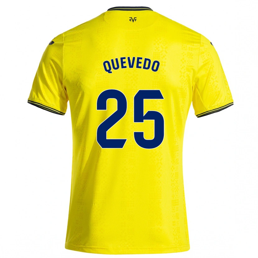 Danxen Män Alex Quevedo #25 Gul Svart Hemmatröja Matchtröjor 2024/25 Tröjor T-Tröja