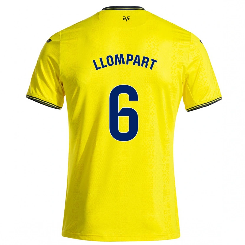 Danxen Män María Llompart #6 Gul Svart Hemmatröja Matchtröjor 2024/25 Tröjor T-Tröja