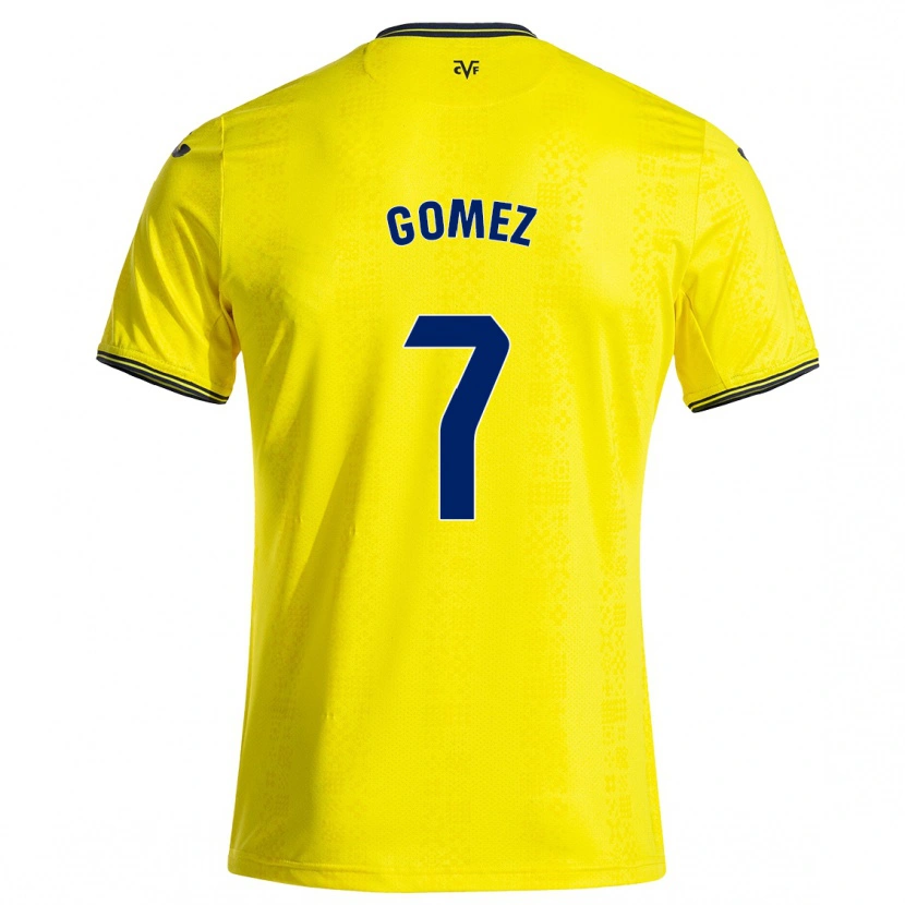 Danxen Män Lucía Gómez #7 Gul Svart Hemmatröja Matchtröjor 2024/25 Tröjor T-Tröja