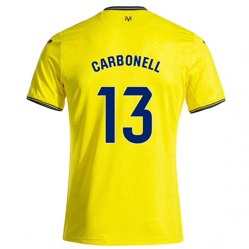 Danxen Män Carmen Carbonell #13 Gul Svart Hemmatröja Matchtröjor 2024/25 Tröjor T-Tröja