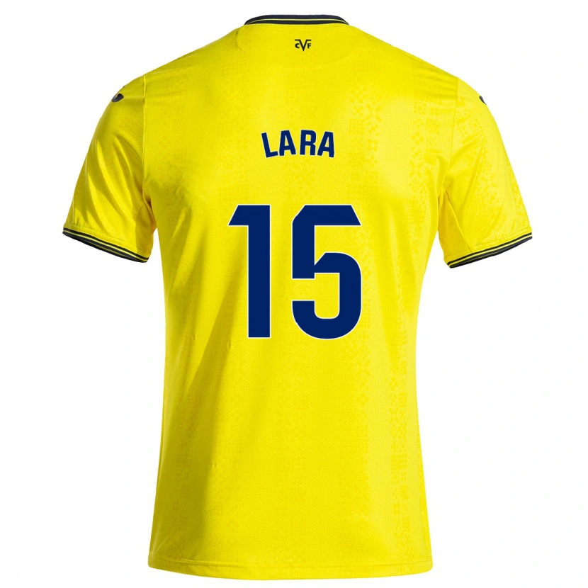 Danxen Män Francisca Lara #15 Gul Svart Hemmatröja Matchtröjor 2024/25 Tröjor T-Tröja