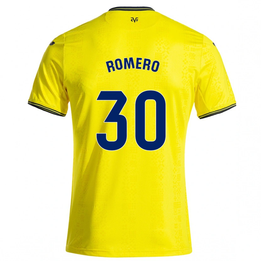 Danxen Män Lucía Romero #30 Gul Svart Hemmatröja Matchtröjor 2024/25 Tröjor T-Tröja