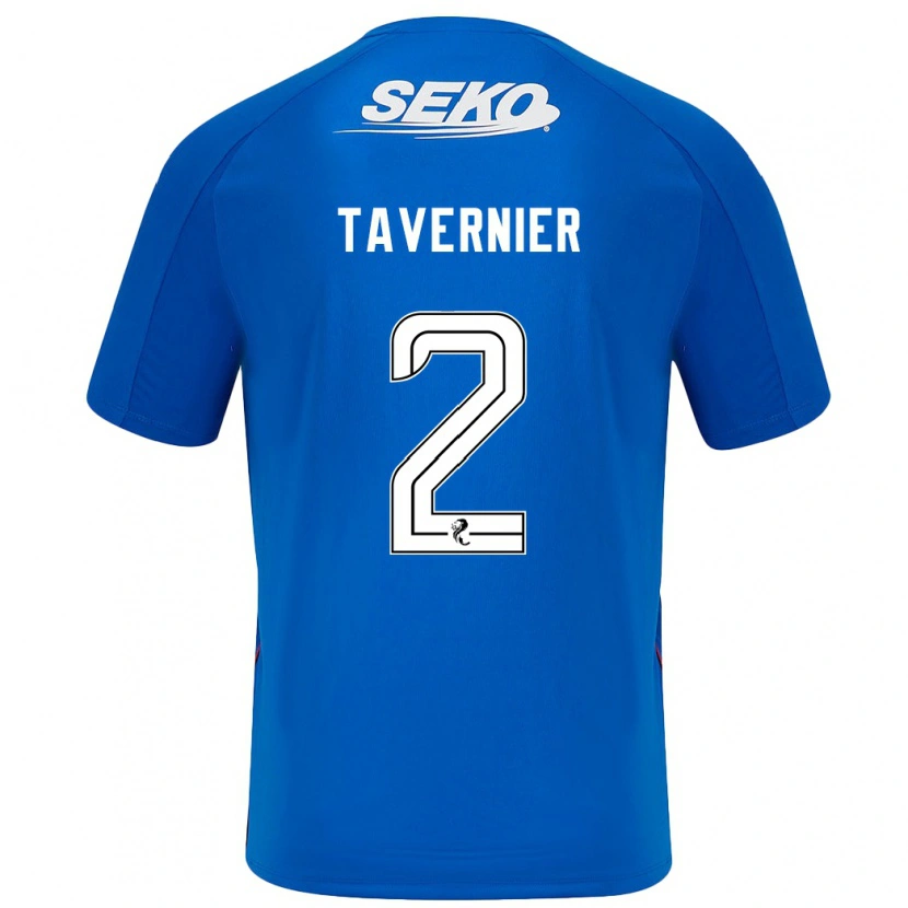Danxen Män James Tavernier #2 Mörkblå Hemmatröja Matchtröjor 2024/25 Tröjor T-Tröja