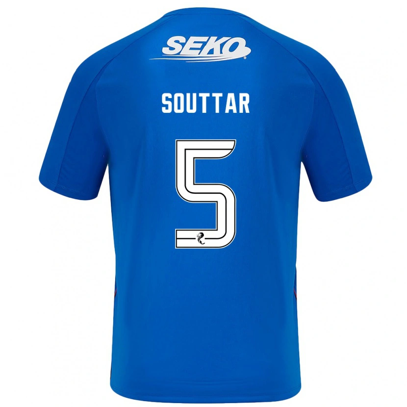 Danxen Män John Souttar #5 Mörkblå Hemmatröja Matchtröjor 2024/25 Tröjor T-Tröja