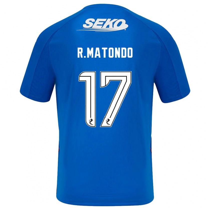 Danxen Män Rabbi Matondo #17 Mörkblå Hemmatröja Matchtröjor 2024/25 Tröjor T-Tröja