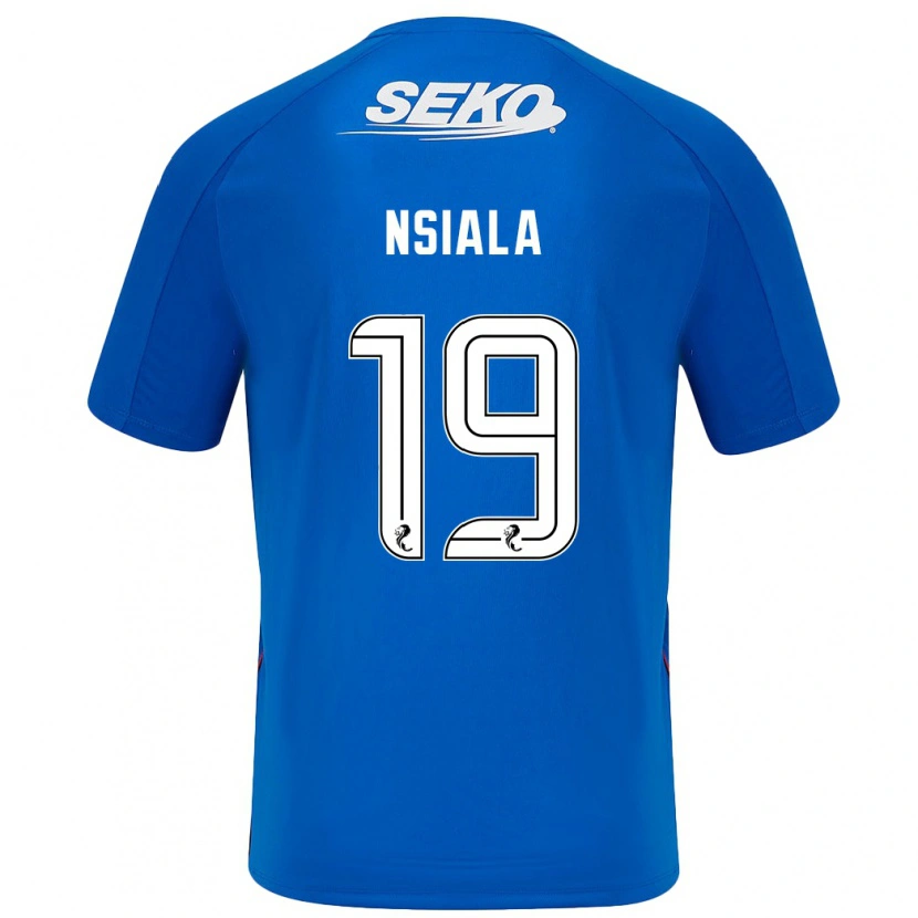 Danxen Män Clinton Nsiala #19 Mörkblå Hemmatröja Matchtröjor 2024/25 Tröjor T-Tröja