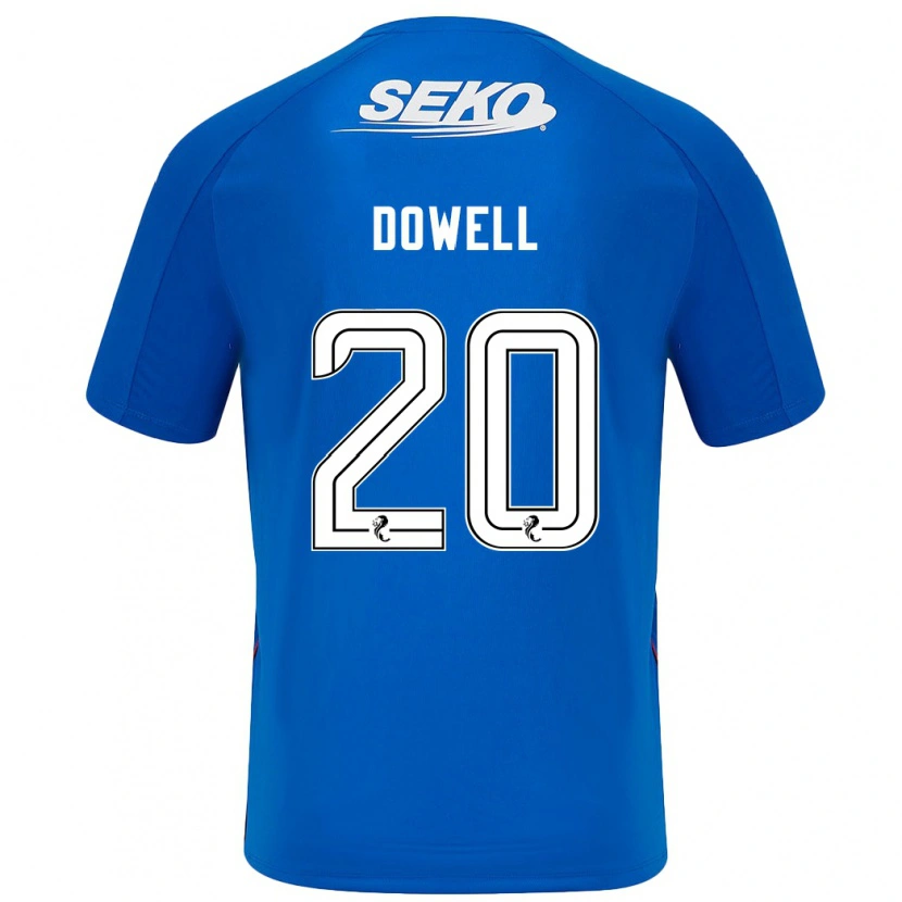 Danxen Män Kieran Dowell #20 Mörkblå Hemmatröja Matchtröjor 2024/25 Tröjor T-Tröja
