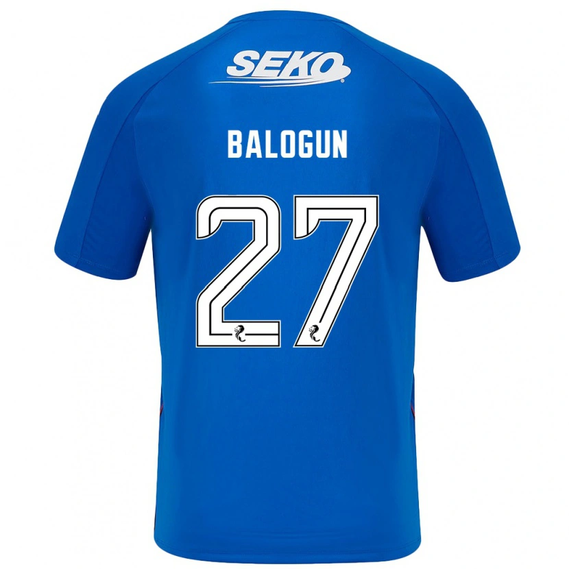 Danxen Män Leon Balogun #27 Mörkblå Hemmatröja Matchtröjor 2024/25 Tröjor T-Tröja